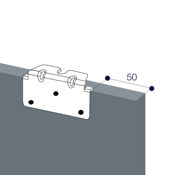 Pletina Fijación Lateral Para JP700 JOELINI - Imagen 2