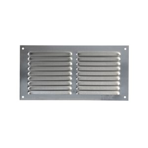 Rejilla De Ventilación De Aluminio Plata 100x200mm