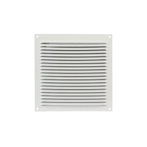 Rejilla De Ventilación De Aluminio Blanco Con Mosquitero 150x150mm