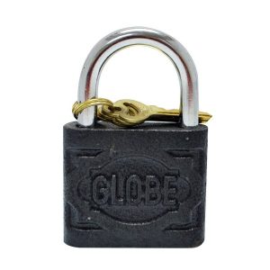 Candado Negro GLOBE Con 3 Llaves