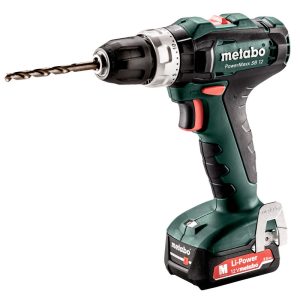 Taladro Atornillador De Percusión A Batería B12 2X2-12V Con Maleta METABO