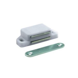 Reten Magnético Blanco Con Tornillos Modelo C100