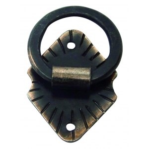 Tirador Asa Móvil Español Empavonado Colonial Rombo Vertical 40mm RIMAC