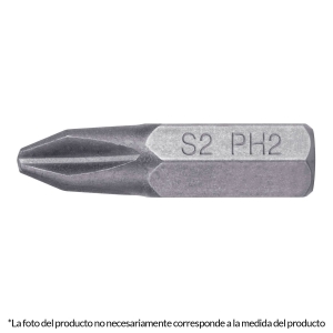 Punta Destornillador Phillips 25mm TRUPER Por Unidad