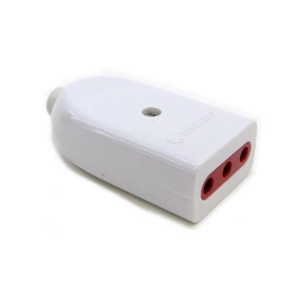 Ficha Hembra Modular 3 En Línea 10amps Blanca