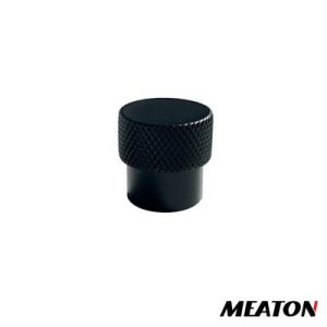 Tirador Atenas Botón Color Negro 20x20mm MEATON