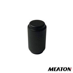 Tirador Atenas Botón Largo Color Negro 18x33mm MEATON