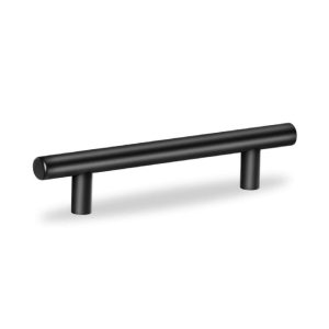 Tirador Macizo Hueco Tipo Arcadia Negro Acero Inoxidable