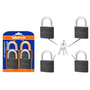 Set De 4 Candados En Hierro Misma Llave 38mm WADFOW