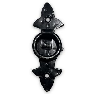 Tirador Mexicano Vertical Con Aro 4" Color Negro