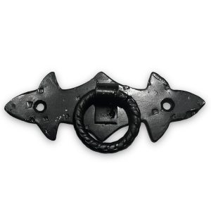 Tirador Mexicano Horizontal Con Aro 4" Color Negro