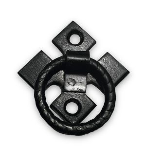 Tirador Mexicano Cuadrado Con Aro 1 y 5/8" Color Negro