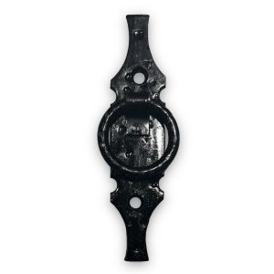 Tirador Mexicano Vertical Con Aro 4 y 1/3" Color Negro