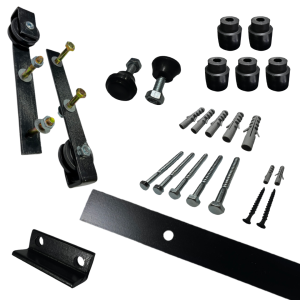 Kit Completo Para Armado De Puerta Granero Riel 2mts