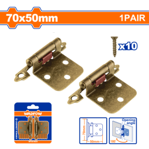 Par Bisagras Gabinete Bronceada 70x50mm WADFOW3