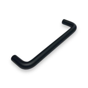 Tirador Macizo Hueco Tipo C Curvo Negro Acero Inoxidable