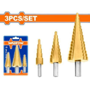 Set De 3 Mechas Cónicas Brocas Escanoladas WADFOW