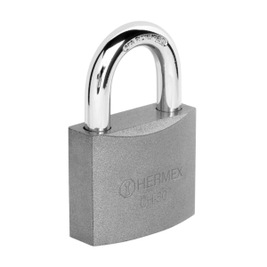 Candado De Hierro Acabado Latón Gancho Corto 38mm HERMEX Con 2 Llaves