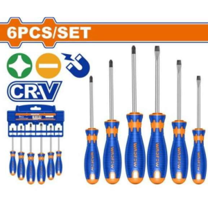 Set 6 Destornilladores Croma Vanadio WADFOW