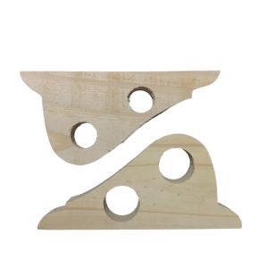 Soporte Para Cortina Doble De Madera
