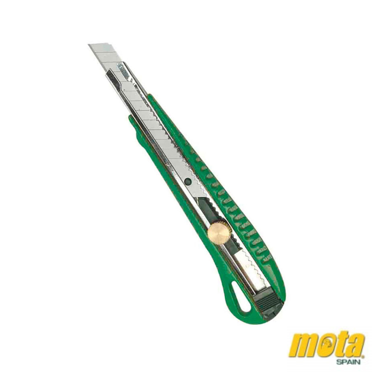 Cutter Trincheta Cuerpo Metálico Con Hoja Precortada De 9mm MOTA