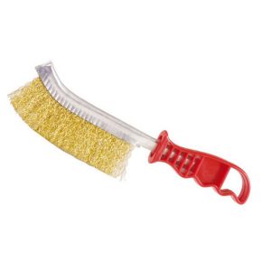 cepillo de alambre curvo 265mm mango de plástico