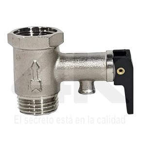 Valvula de retención o seguridad p/calefón de bronce